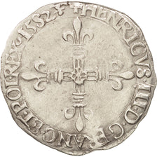 Moneta, Francia, Henri III, 1/8 Ecu, 1582, La Rochelle, BB+, Argento