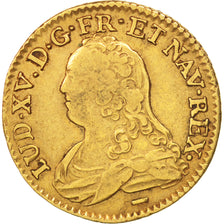 France, Louis XV, Louis d'or aux lunettes, 1737, Lille, TB, Or, KM:489.22