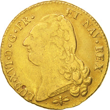 Coin, France, Louis XVI, Double louis d'or à la tête nue, 2 Louis D'or, 1786