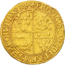 France, François Ier, Ecu d'or, Grenoble, TTB, Or, Duplessy:783