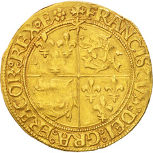 France, François Ier, Ecu d'or, Grenoble, EF(40-45), Gold, Duplessy:783
