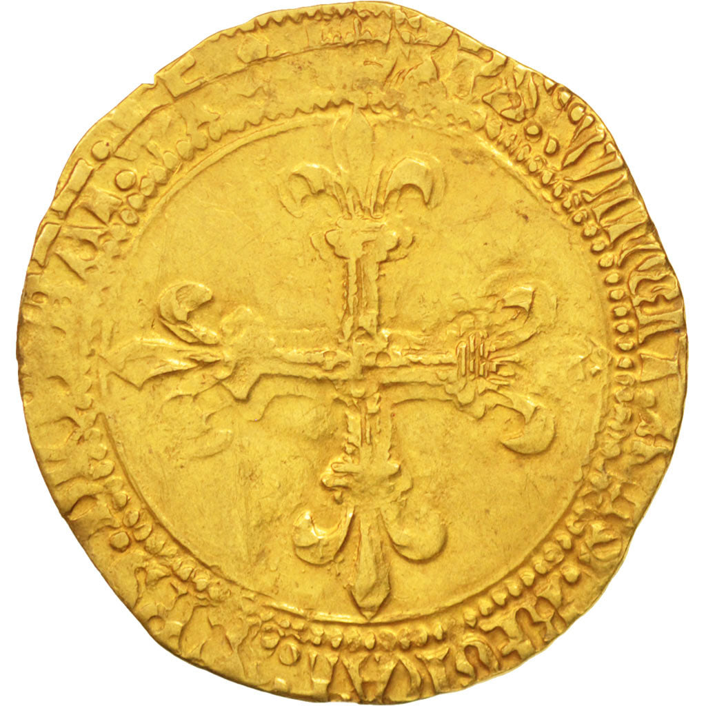 Coin, France, Louis XII, Ecu d'or, Montélimar, VF(30-35), Gold, Duplessy:654