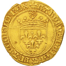 Moneda, Francia, Charles VIII, Ecu d'or, Poitiers, MBC, Oro, Duplessy:575A