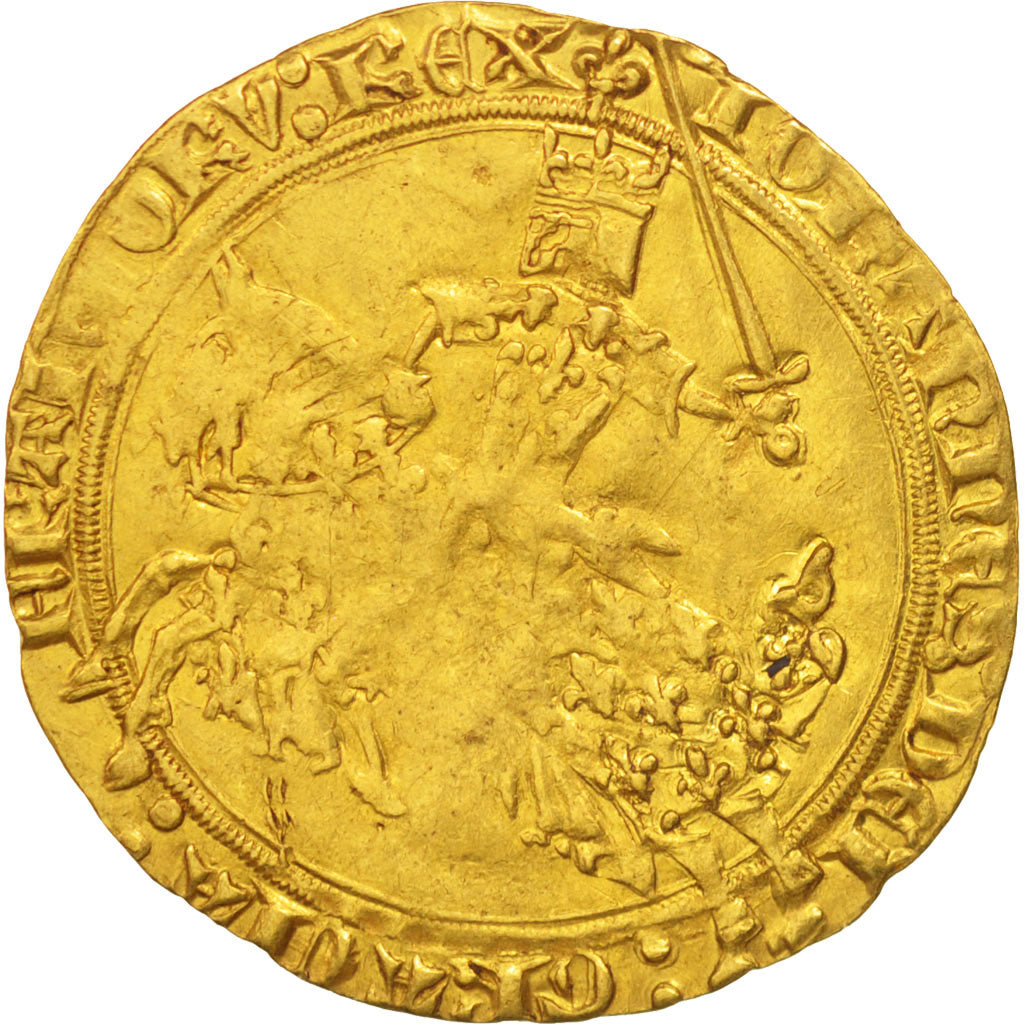 Coin, France, Jean II le Bon, Franc à cheval, VF(30-35), Gold, Duplessy:294