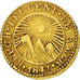 CENTRAL AMERICAN REPUBLIC, 1/2 Escudo, 1847, San Jose,  Costa Rica, MBC, Oro