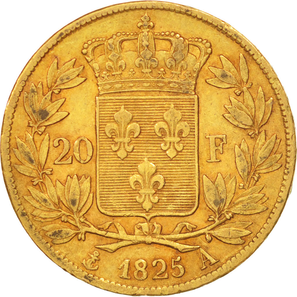 Monnaie, France, Charles X, 20 Francs, 1825, Paris, TTB, Or, KM:726.1