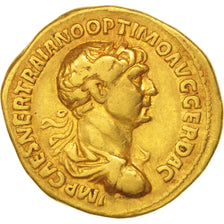 Coin, Trajan, Aureus, 114, Roma, graded, NGC, VF, 5/5-4/5, Gold, RIC:347