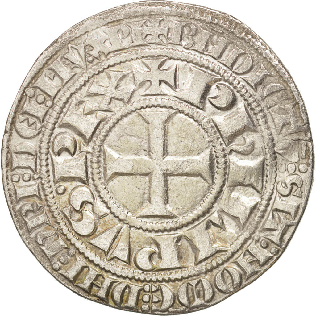 Coin, France, Philippe III, Gros Tournois, AU(50-53), Silver, Duplessy:202