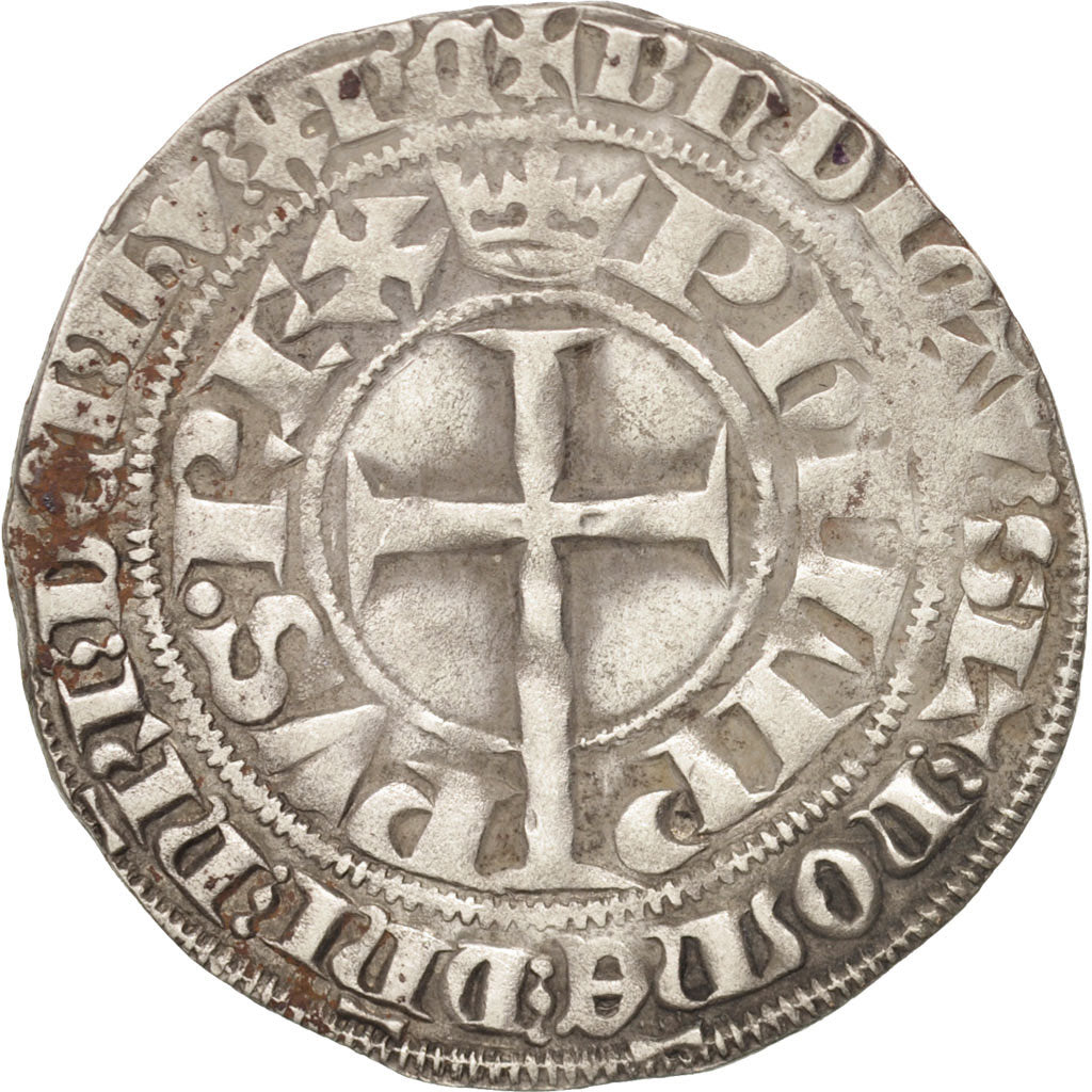 Frankreich, Philippe VI, Gros à la queue, SS, Billon, Duplessy:265