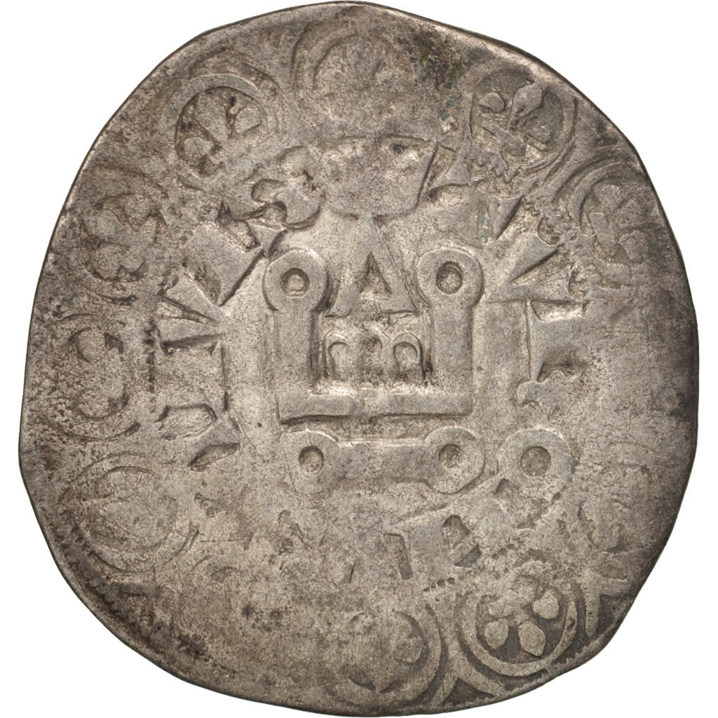 Coin, France, Philippe VI, Gros à la queue, VF(20-25), Billon, Duplessy:265