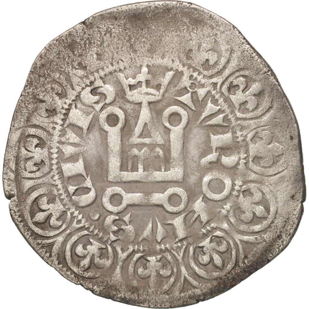France, Philippe VI, Gros à la queue, VF(20-25), Billon, Duplessy:265