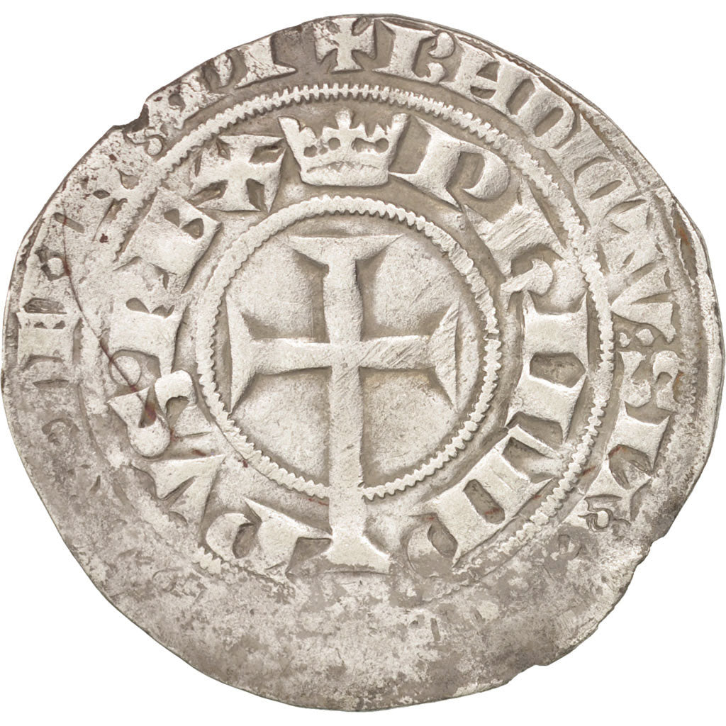 France, Philippe VI, Gros à la queue, VF(30-35), Billon, Duplessy:265