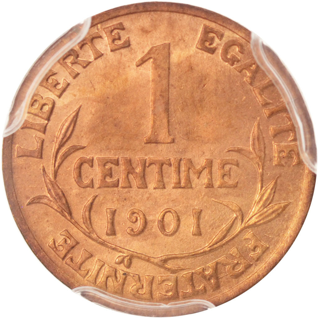 France, Dupuis, Centime, 1901, Paris, PCGS, MS65RD, MS(65-70), Bronze, KM:840