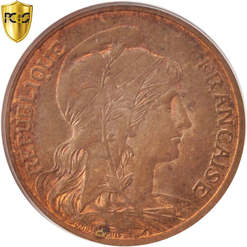France, Dupuis, 2 Centimes, 1900, Paris, PCGS, MS63RB, MS(63), Bronze, KM:841