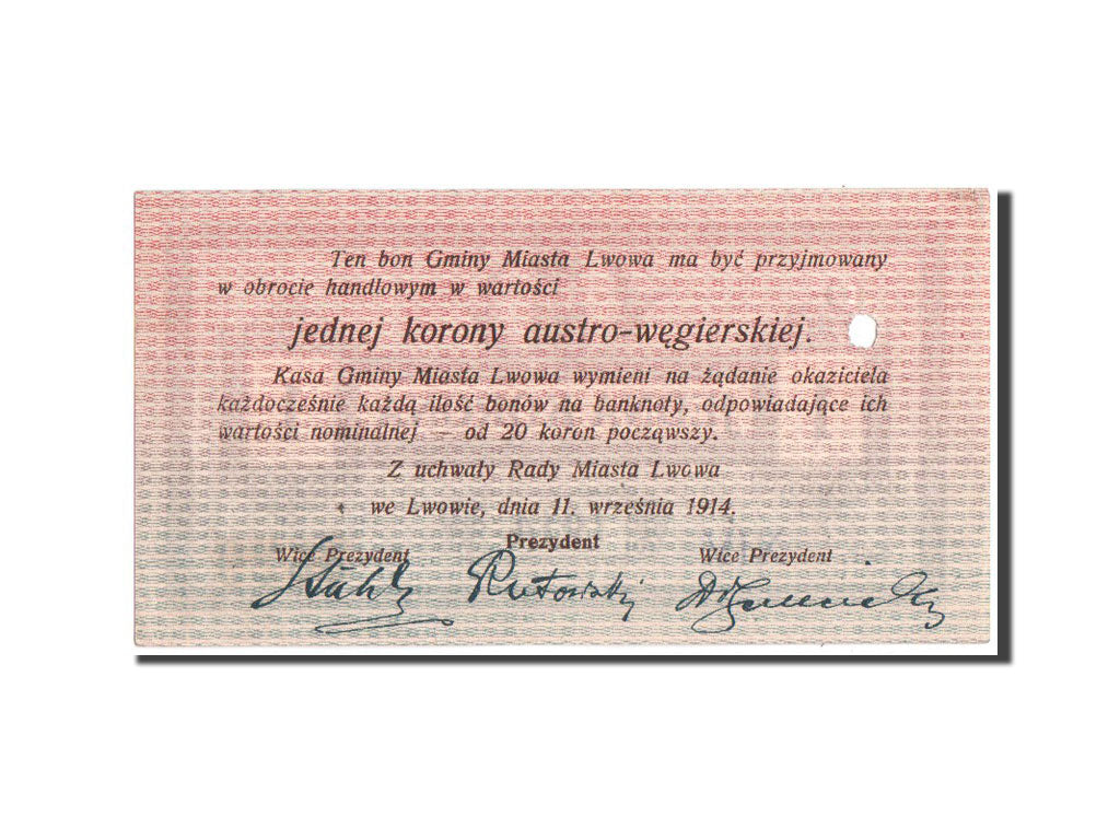 Poland, Lviv, 1 Korona, 1914, Pick UNL