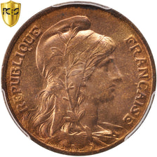 France, Dupuis, 10 Centimes, 1908, Paris, PCGS, MS65RB, MS(65-70), Bronze