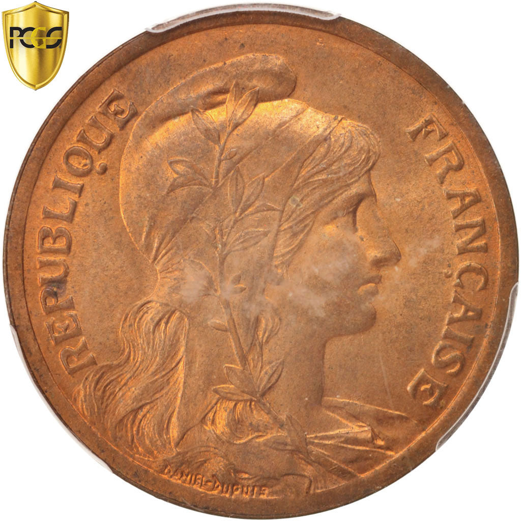 France, Dupuis, 10 Centimes, 1920, Paris, PCGS, MS65RB, MS(65-70), Bronze