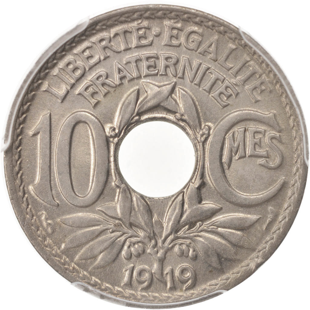 France, Lindauer, 10 Centimes, 1919, Paris, PCGS, MS66, MS(65-70)