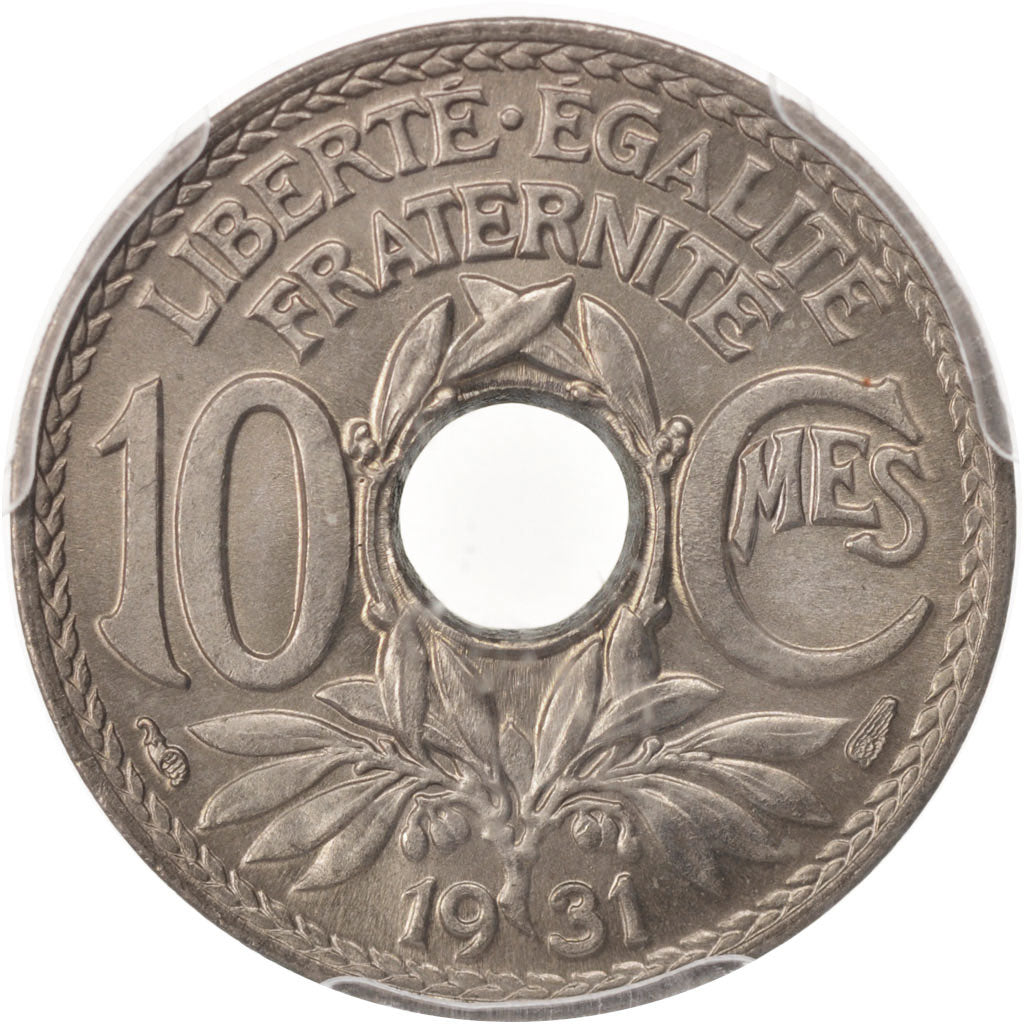 France, Lindauer, 10 Centimes, 1931, Paris, PCGS, MS67, MS(65-70)