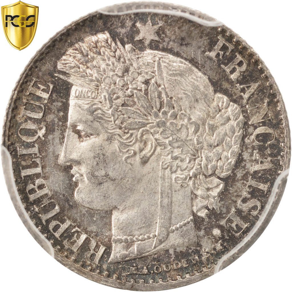 Frankreich, Cérès, 20 Centimes, 1850, Paris, PCGS, MS65, STGL, Silber