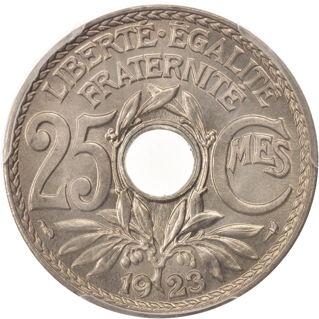 France, Lindauer, 25 Centimes, 1923, Paris, PCGS, MS66, MS(65-70)