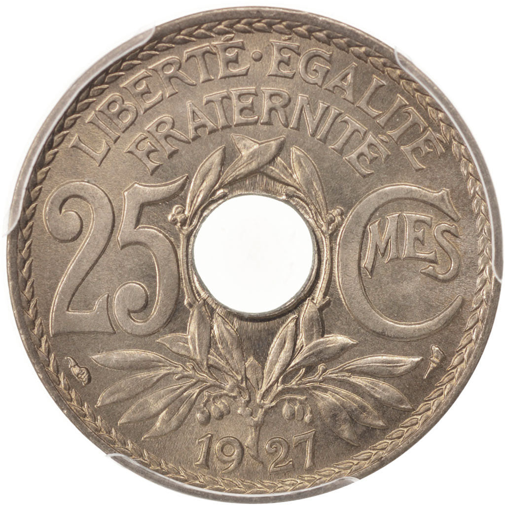 France, Lindauer, 25 Centimes, 1927, Paris, PCGS, MS66, MS(65-70)