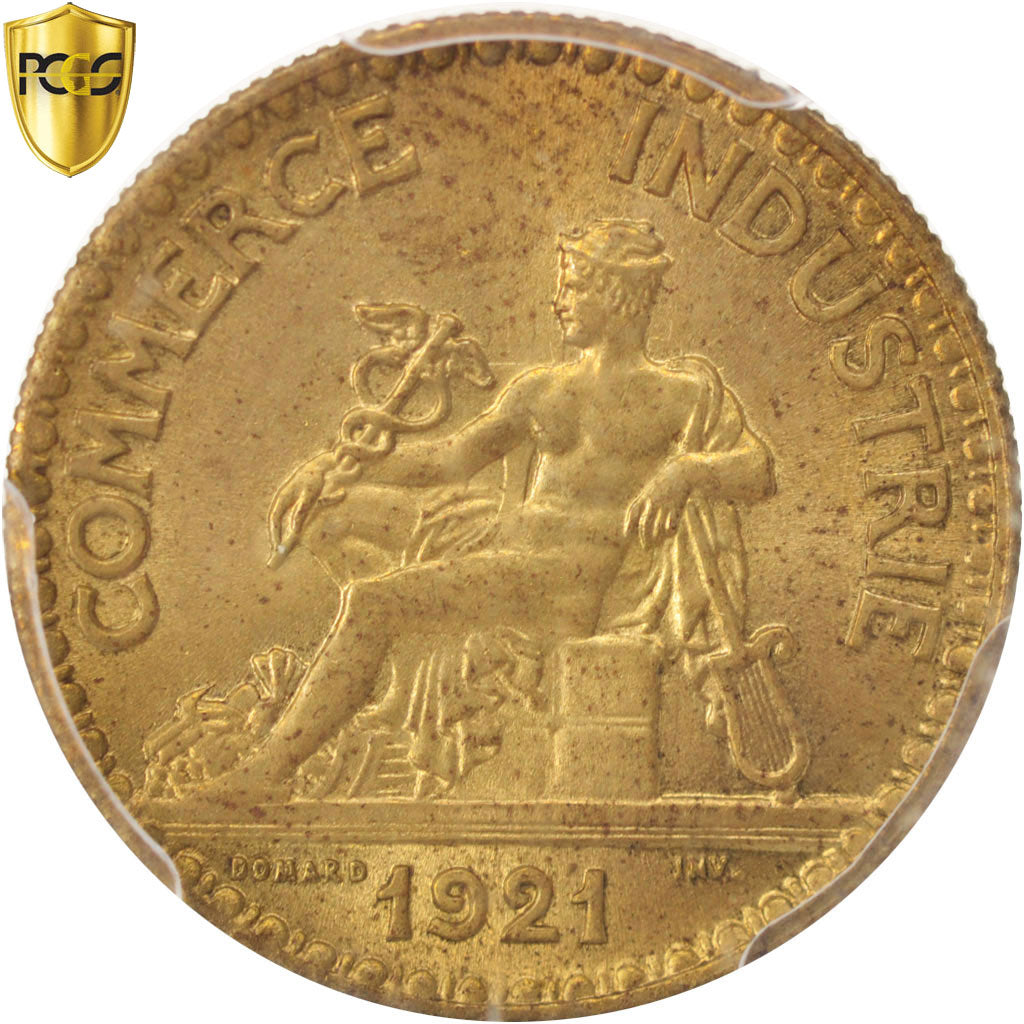 France, Chambre de commerce, 50 Centimes, 1921, Paris, PCGS, MS66, MS(65-70)