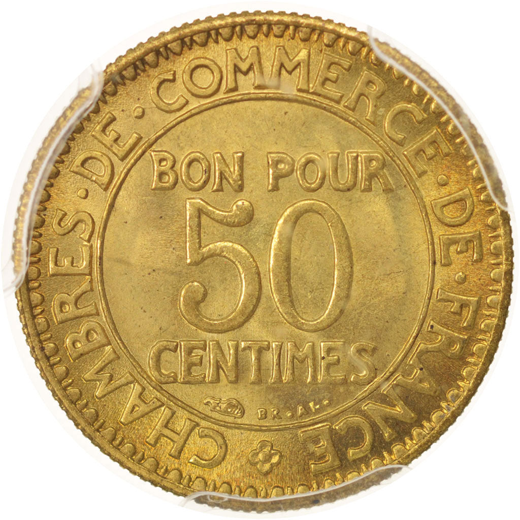 France, Chambre de commerce, 50 Centimes, 1922, Paris, PCGS, MS66, MS(65-70)