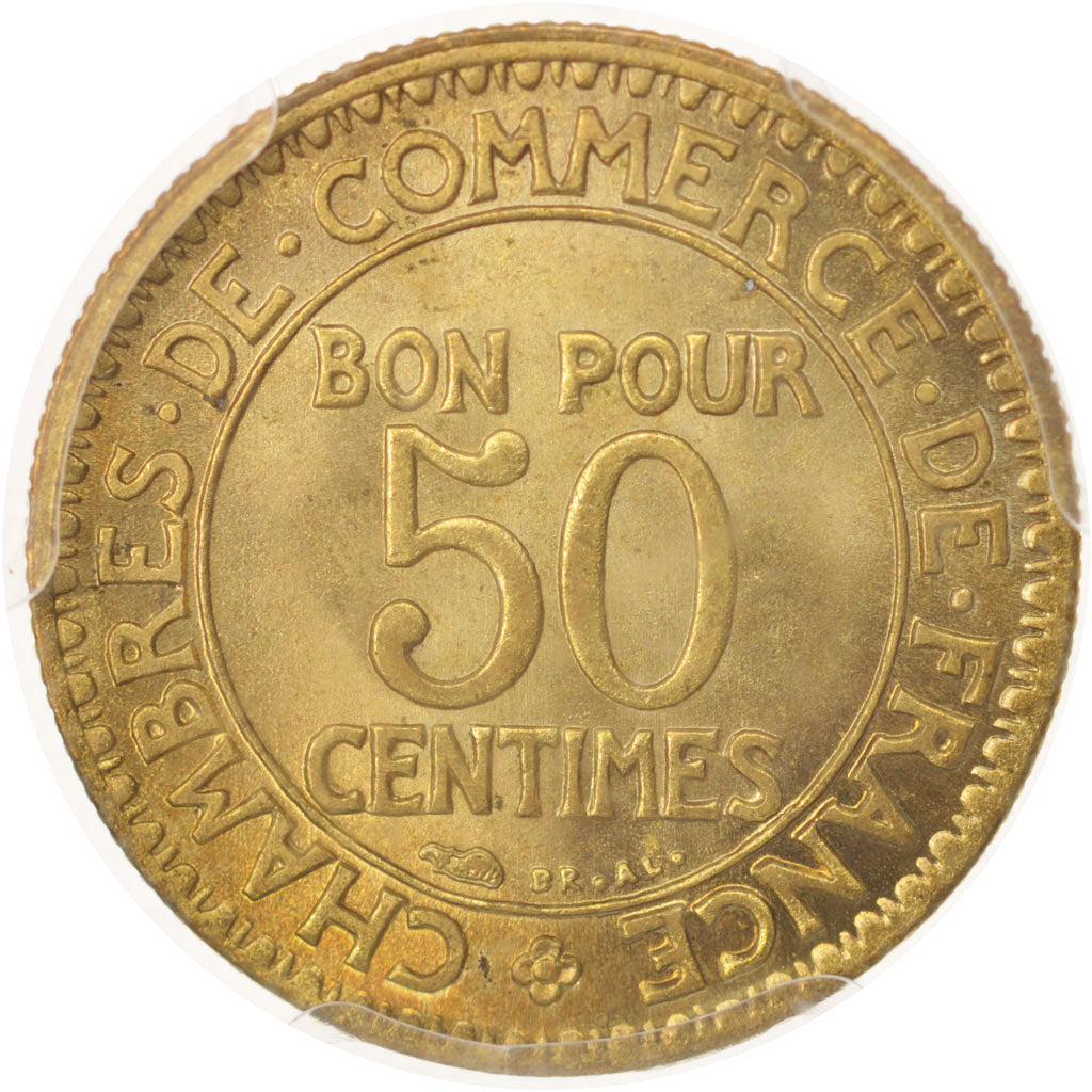 France, Chambre de commerce, 50 Centimes, 1923, Paris, PCGS, MS66, MS(65-70)