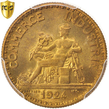 France, Chambre de commerce, 50 Centimes, 1924, Paris, PCGS, MS67, MS(65-70)