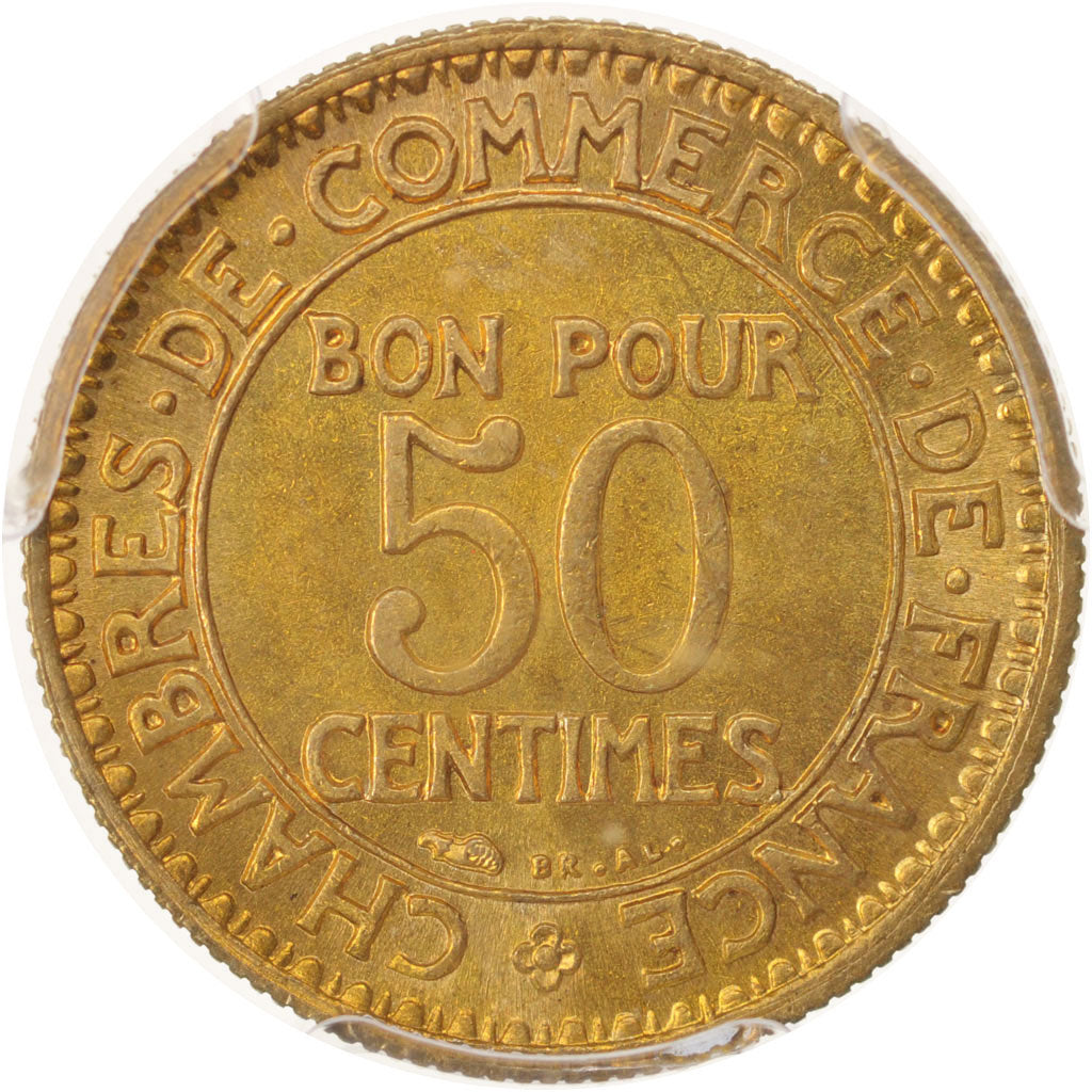 France, Chambre de commerce, 50 Centimes, 1925, Paris, PCGS, MS65, MS(65-70)