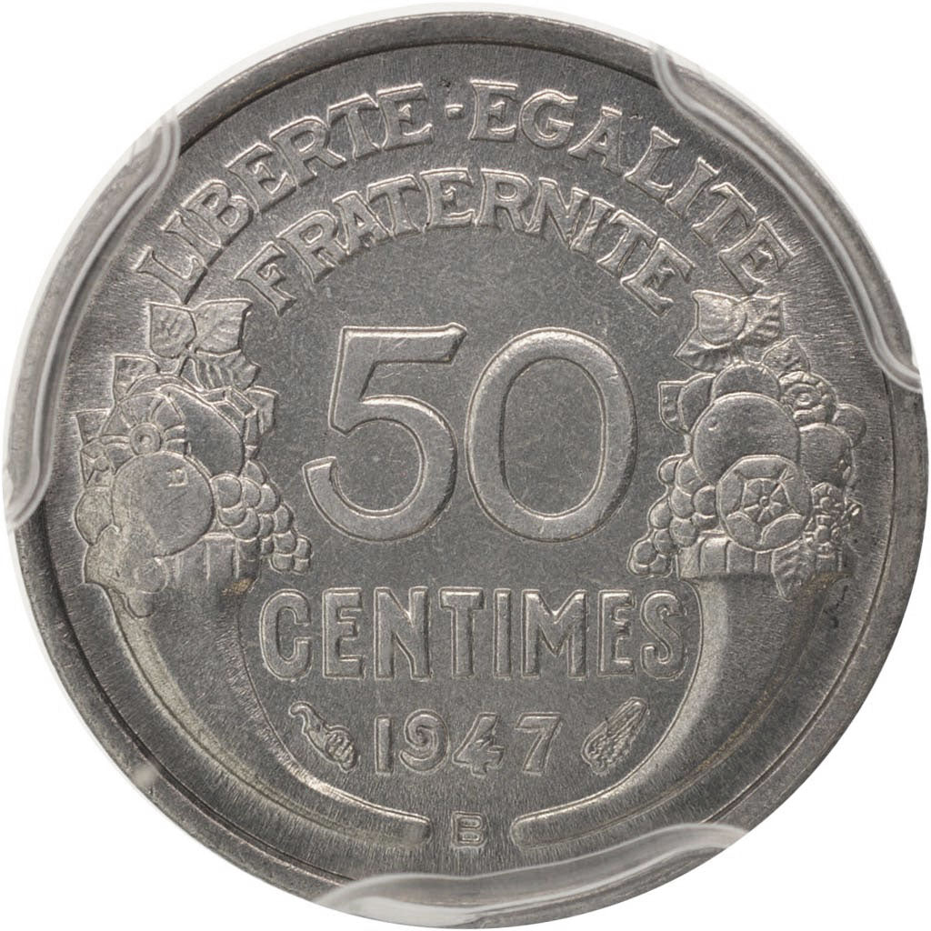 France, Morlon, 50 Centimes, 1947, Beaumont - Le Roger, PCGS, MS65, MS(65-70)