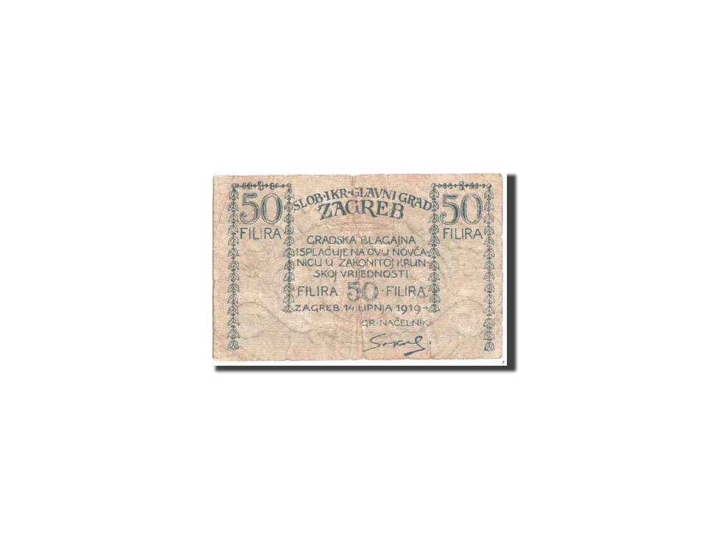 Banknote, Yugoslavia, 50 Filira, 1919, Undated, VG(8-10)