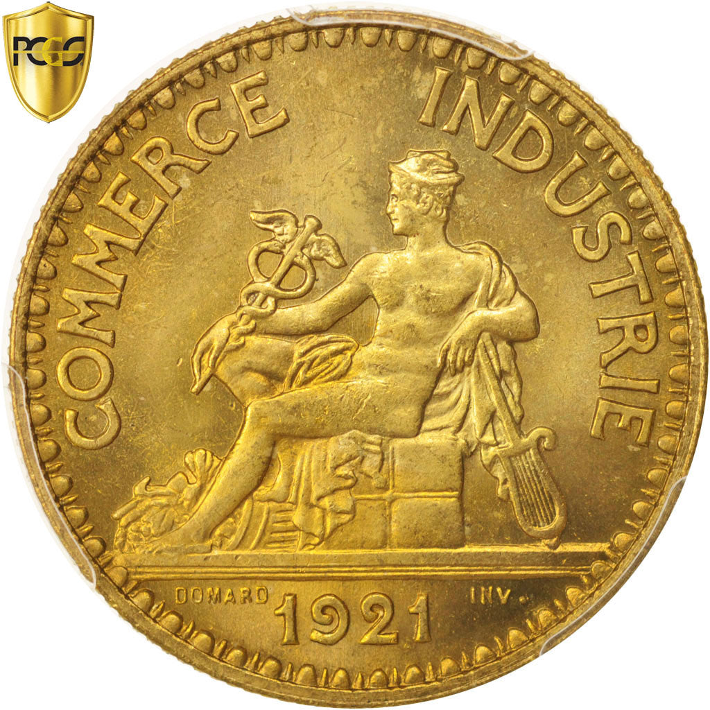 France, Chambre de commerce, 2 Francs, 1921, Paris, PCGS, MS66, MS(65-70)
