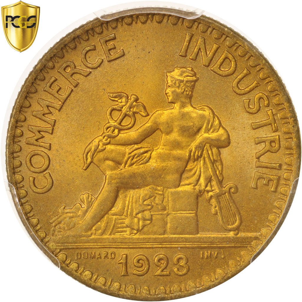 France, Chambre de commerce, 2 Francs, 1923, Paris, PCGS, MS66, MS(65-70)