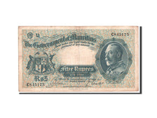 Mauritius, Port Louis, 5 Rupees, 1930, KM:20