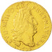 France, Louis XIV, Louis d'or aux 4 L, Louis d'Or, 1694, Lyon, EF(40-45), Gold