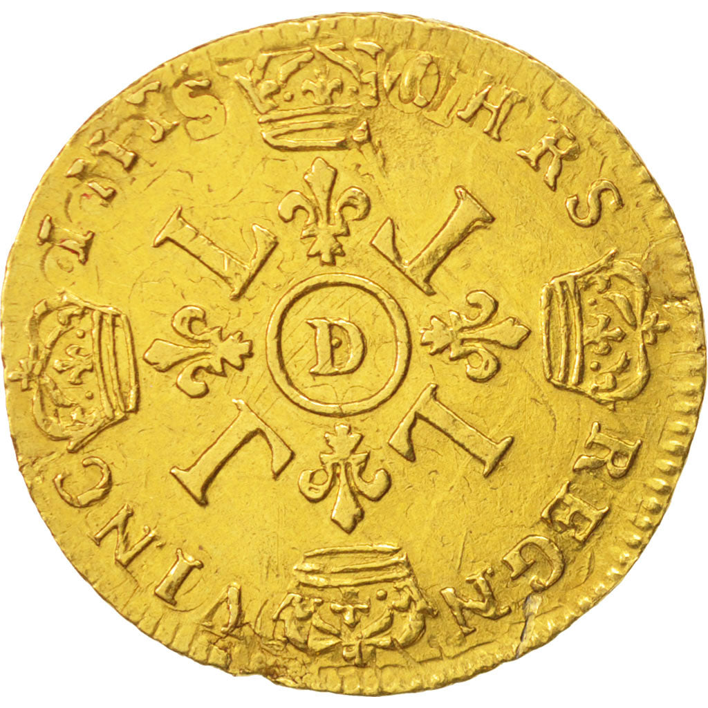 Frankreich, Louis XIV, Louis d'or aux 4 L, Louis d'Or, 1694, Lyon, SS, Gold