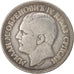 Moneda, Serbia, Milan I, 5 Dinara, 1879, BC+, Plata, KM:12