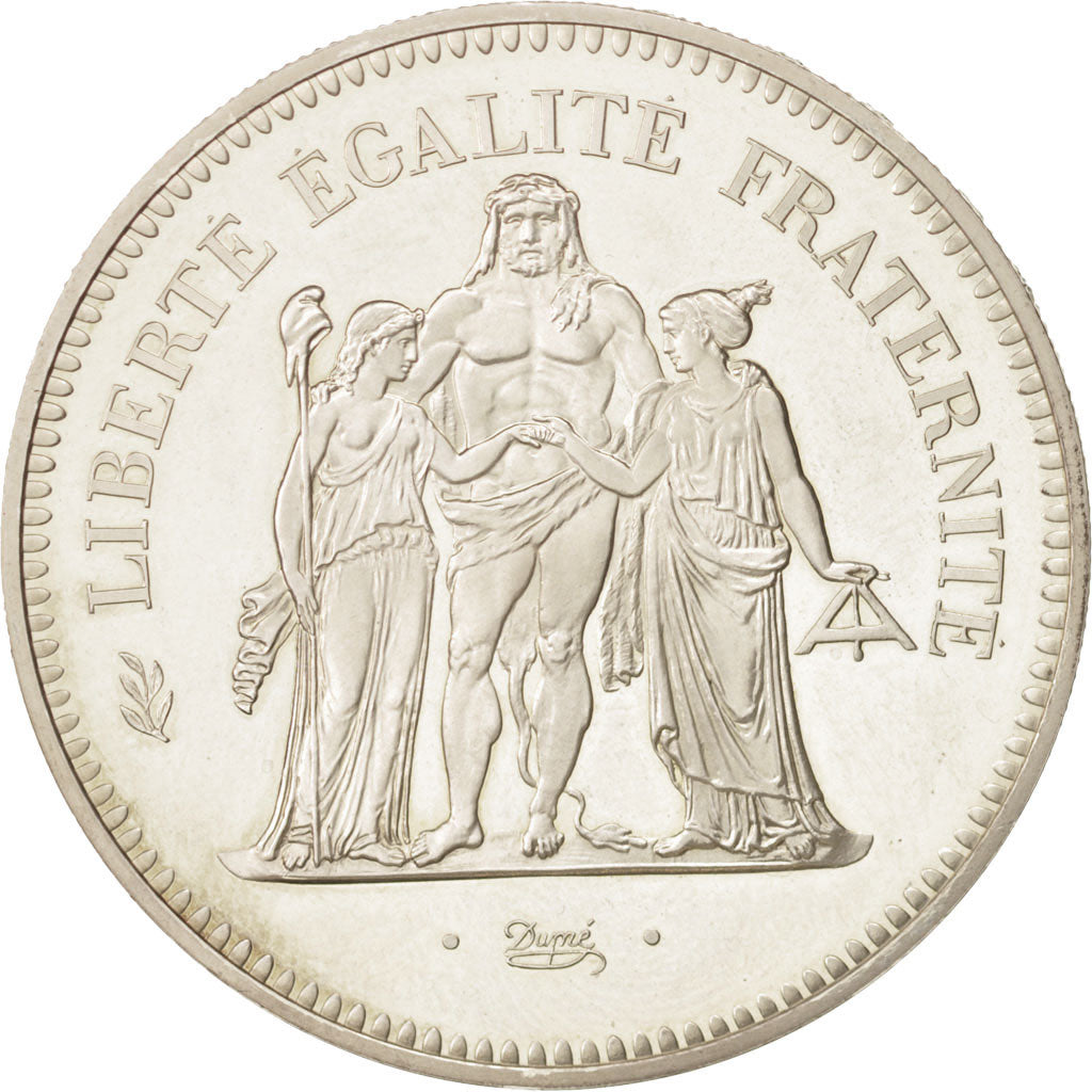 Coin, France, Hercule, 50 Francs, 1975, Paris, AU(55-58), Silver, KM:P536
