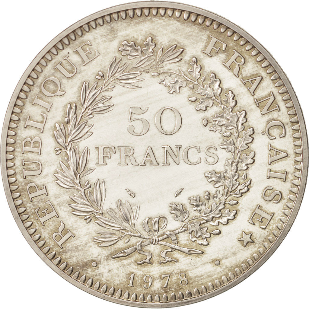 Monnaie, France, Hercule, 50 Francs, 1978, Paris, SUP, Argent, KM:P619
