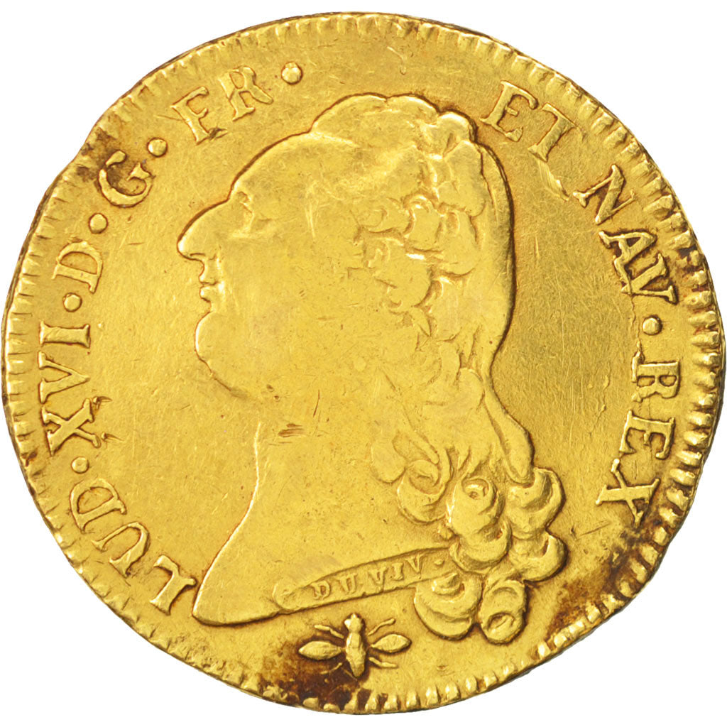 France, Louis XVI, Double louis d'or à la tête nue, 1786, Lyon, KM:592.5
