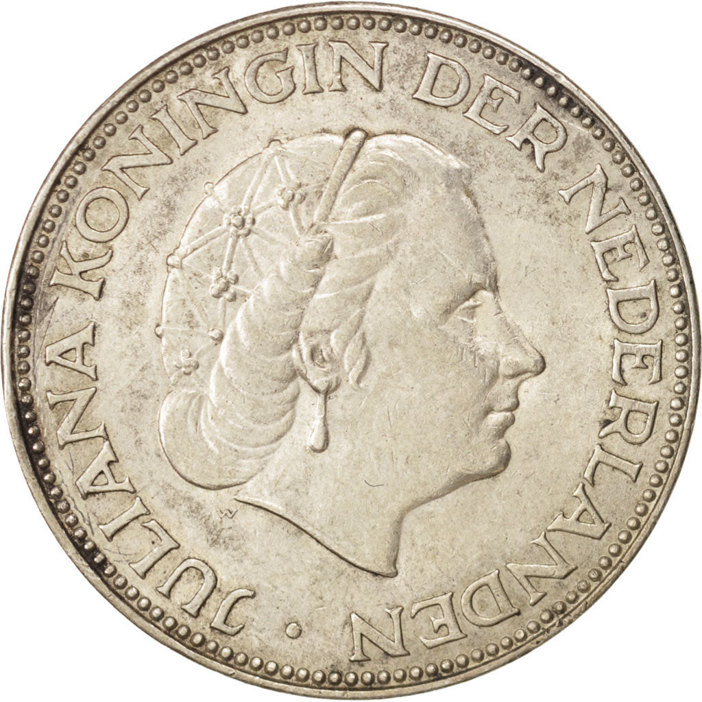 Monnaie, Pays-Bas, Juliana, 2-1/2 Gulden, 1961, SUP, Argent, KM:185