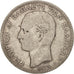 Grecia, George I, 5 Drachmai, 1875, Paris, BC+, Plata, KM:46