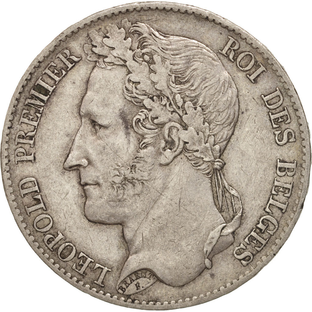 Belgium, Leopold I, 5 Francs, 5 Frank, 1849, Brussels, VF(30-35), Silver, KM:3.2