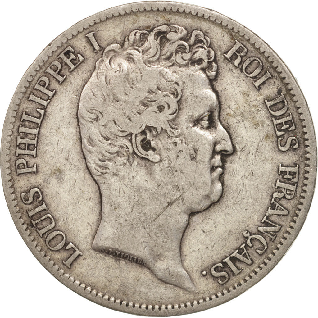 France, Louis-Philippe, 5 Francs, 1831, Lille, VF(30-35), Silver, KM:735.13