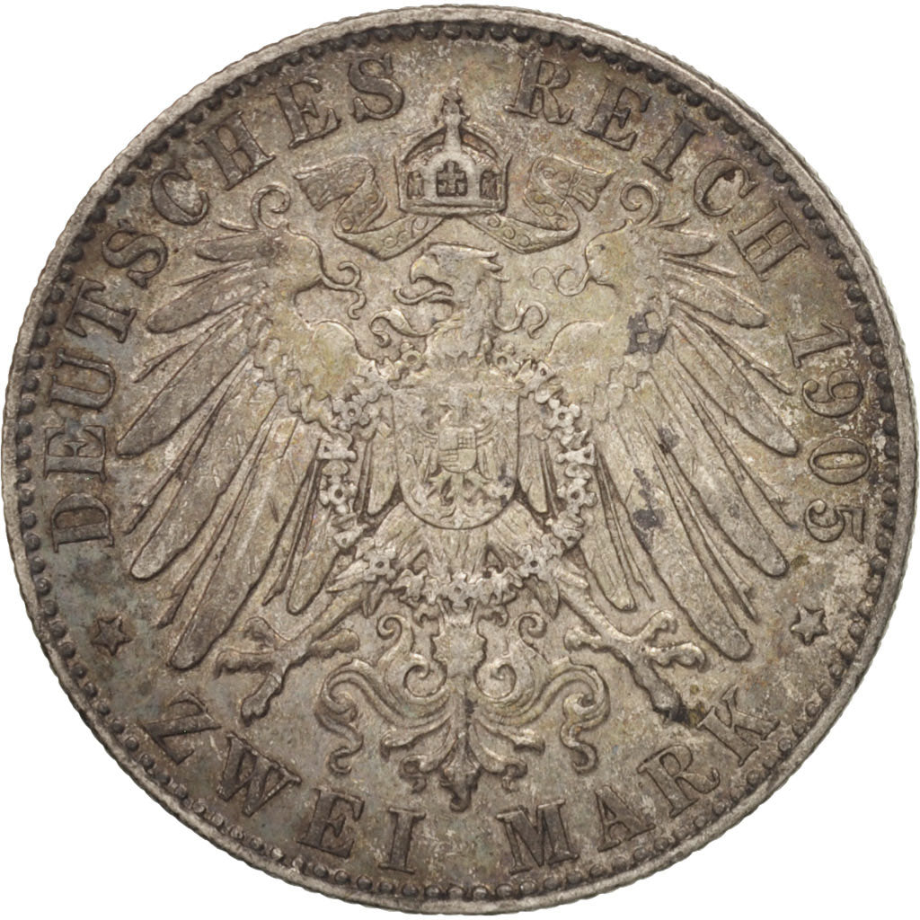 Coin, German States, SAXONY-ALBERTINE, Friedrich August III, 2 Mark, 1905