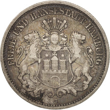 Moneta, Landy niemieckie, HAMBURG, 2 Mark, 1900, Hamburg, EF(40-45), Srebro