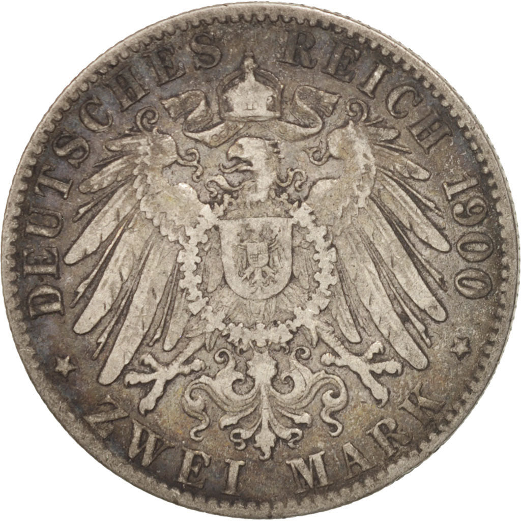 Monnaie, Etats allemands, HAMBURG, 2 Mark, 1900, Hamburg, TTB, Argent, KM:612
