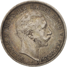 Munten, Duitse staten, PRUSSIA, Wilhelm II, 2 Mark, 1907, Berlin, ZF, Zilver